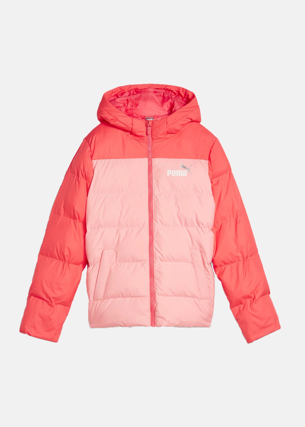 Colourblock Polyball Hooded Ja, Peach Smoothie, 140, Vinterjackor | Junior - KlÀder - Jackor - Vinterjackor | Padelspecialisterna