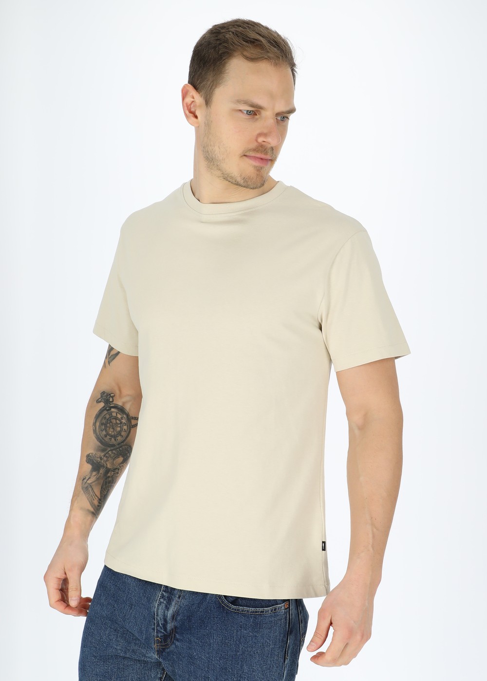 Sdcadel Ss, Oatmeal, L, T-Shirts | Herr - Kläder - T-shirts | Padelspecialisterna