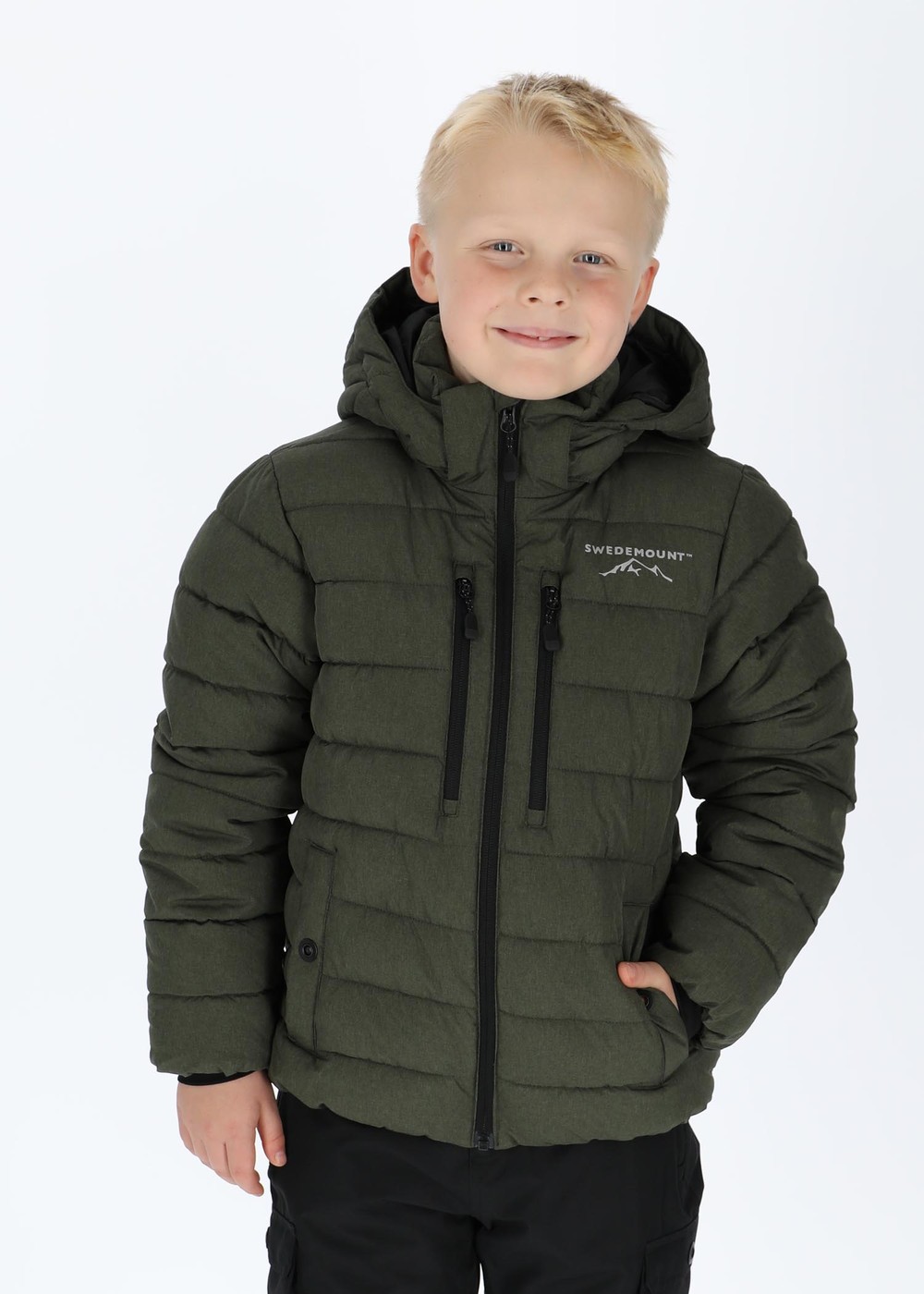 Branäs Jacket Jr 2.0, Olive Melange, 150, Skidjackor | Junior - Kläder - Jackor - Skidjackor | Padelspecialisterna