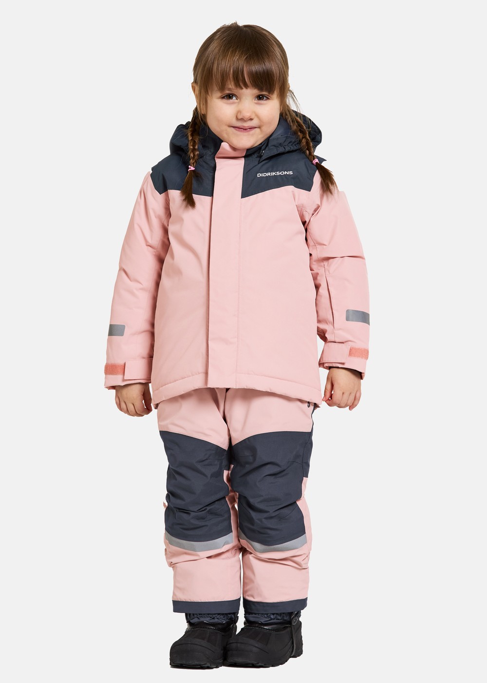 Skare Kids Set, Dusty Pink, 110, Vinteroveraller | Junior - Kläder - Overaller - Vinteroveraller | Padelspecialisterna