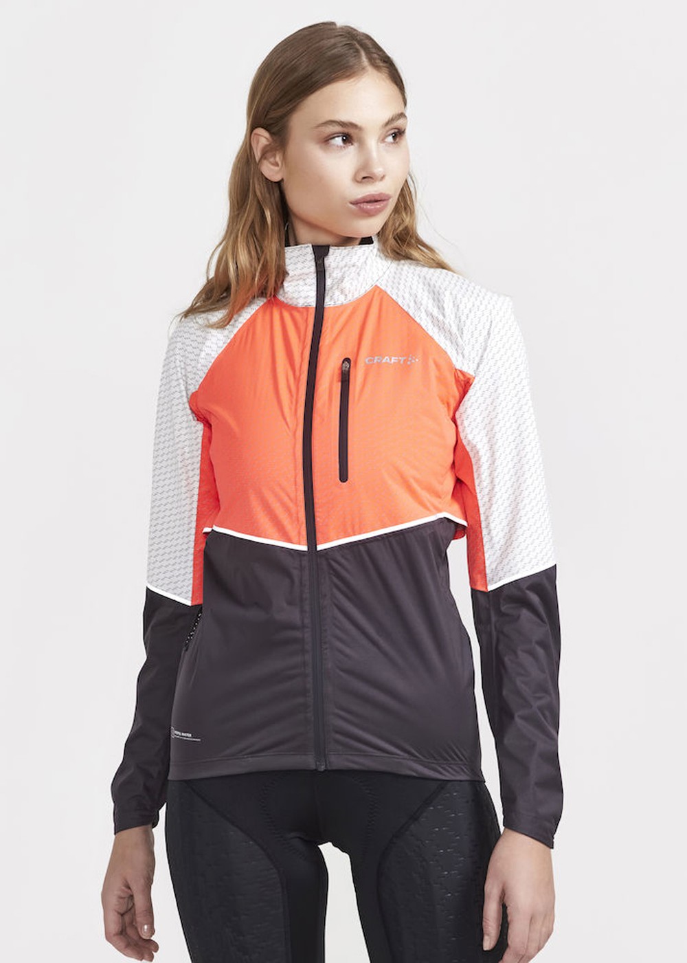 Adv Bike Hydro Lumen Jacket W, Shock-Ash White, Xl, Cykeljackor | Dam - Aktivitet - Cykelkläder - Cykeljackor | Padelspecialisterna