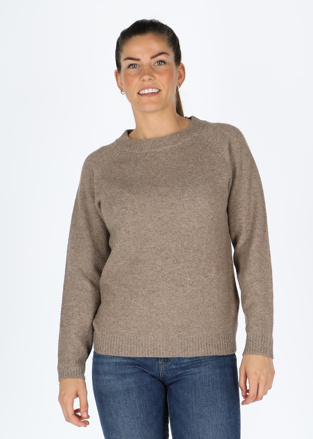 Maine Pullover W, Pine Bark, 38, Stickat | Dam - Kläder - Tröjor - Stickat | Padelspecialisterna