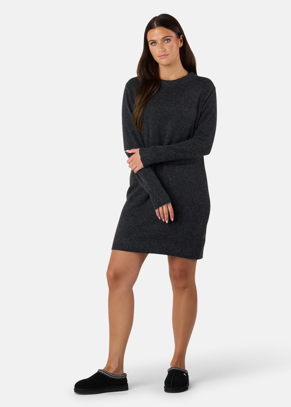 Maine Pullover Dress W, Dk. Grey, 42, Klänningar | Mode - Kjolar & Klänningar | Padelspecialisterna