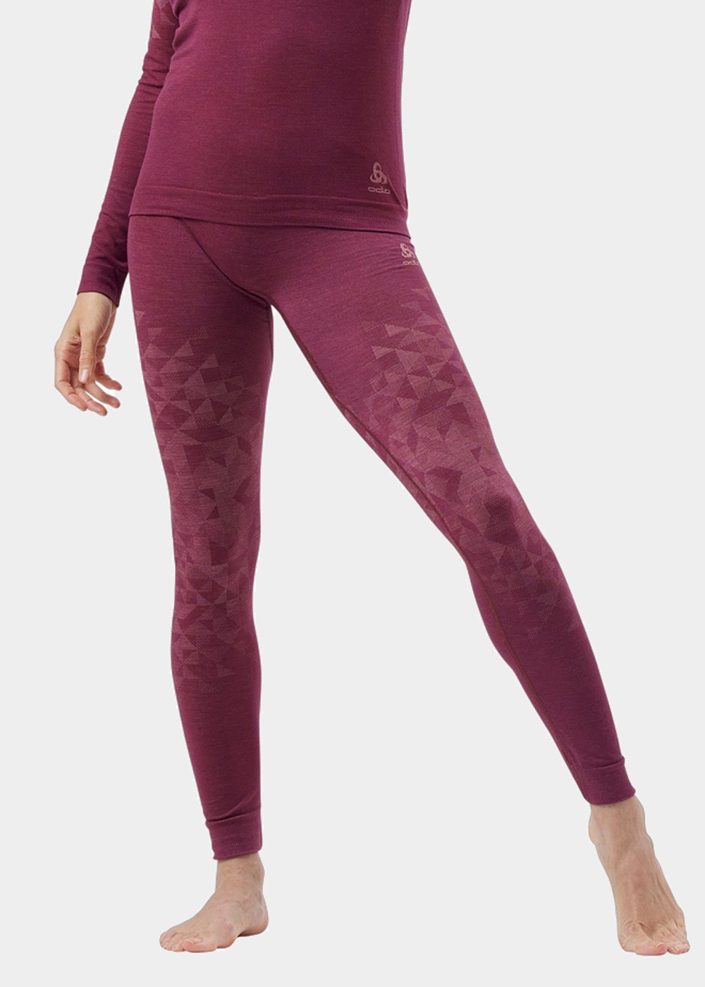 Odlo W Bottom Long Kinship Pw, Raspberry Fudge Melange, Xs, Underställsbyxor | Dam - Kläder - Underställ - Underställsbyxor | Padelspecialisterna