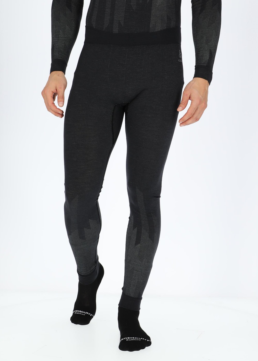 Odlo M Bottom Long Kinship Pw, Black Melange, L, Funktionsunderställ | Herr - Kläder - Underställ - Funktionsunderställ | Padelspecialisterna