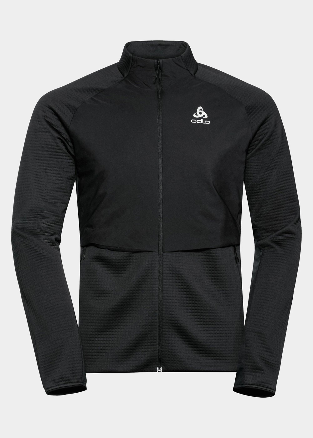 Odlo M Midl Fz Sesvenna Hybrid, Black, L, Längdskidjackor | Dam - Kläder - Jackor - Längdskidjackor | Padelspecialisterna