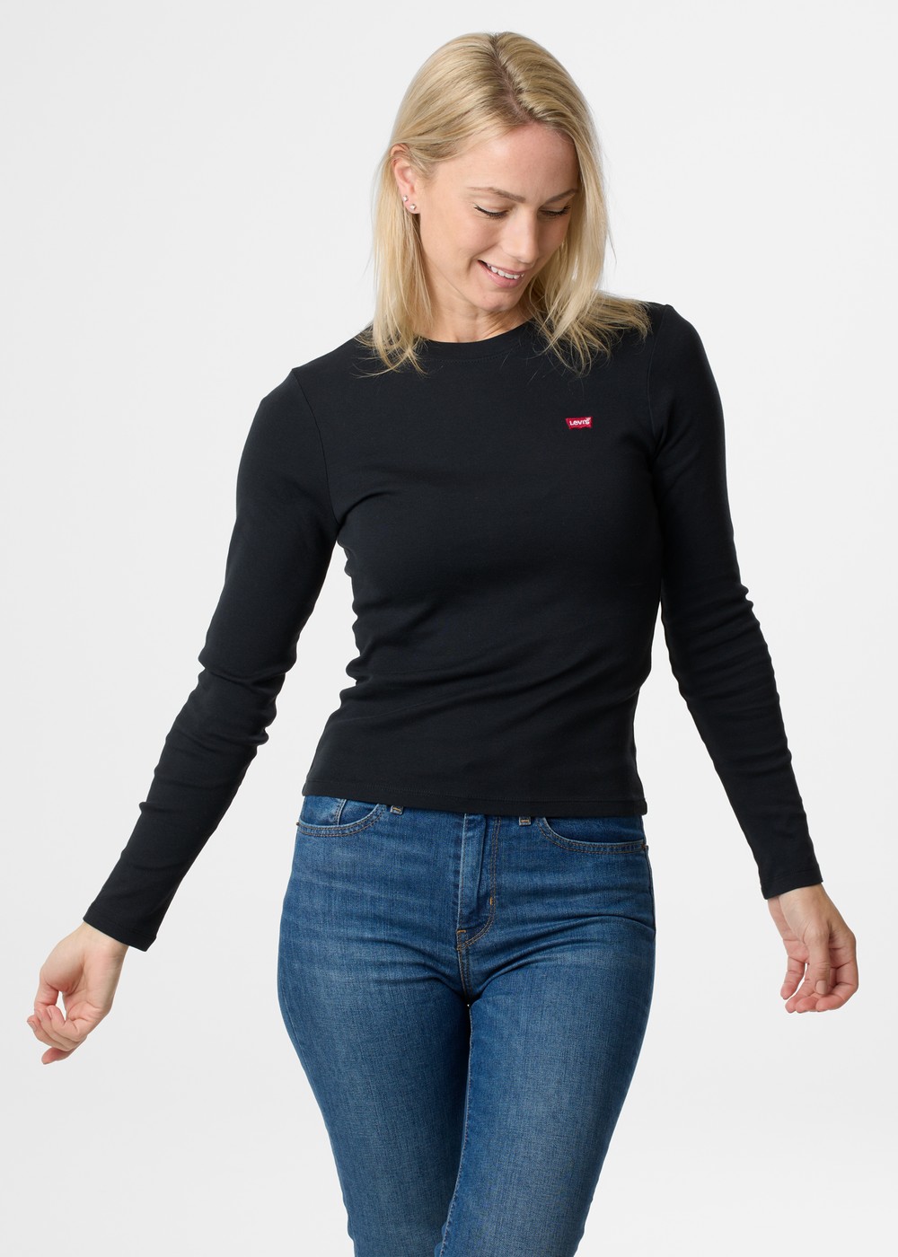 Ls Baby Tee, Caviar, Xs, T-Shirts | Dam - Kläder - T-shirts | Padelspecialisterna