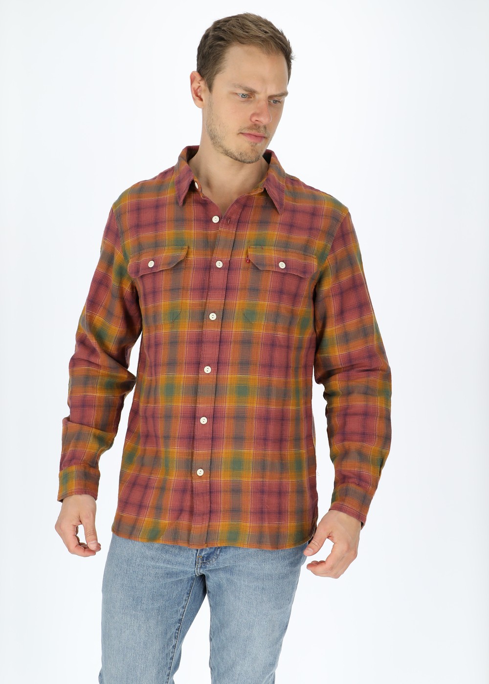 Jackson Worker, Graham Pla, 2xl, Långärmade Skjortor | Herr - Kläder - Skjortor - Långärmade skjortor | Padelspecialisterna