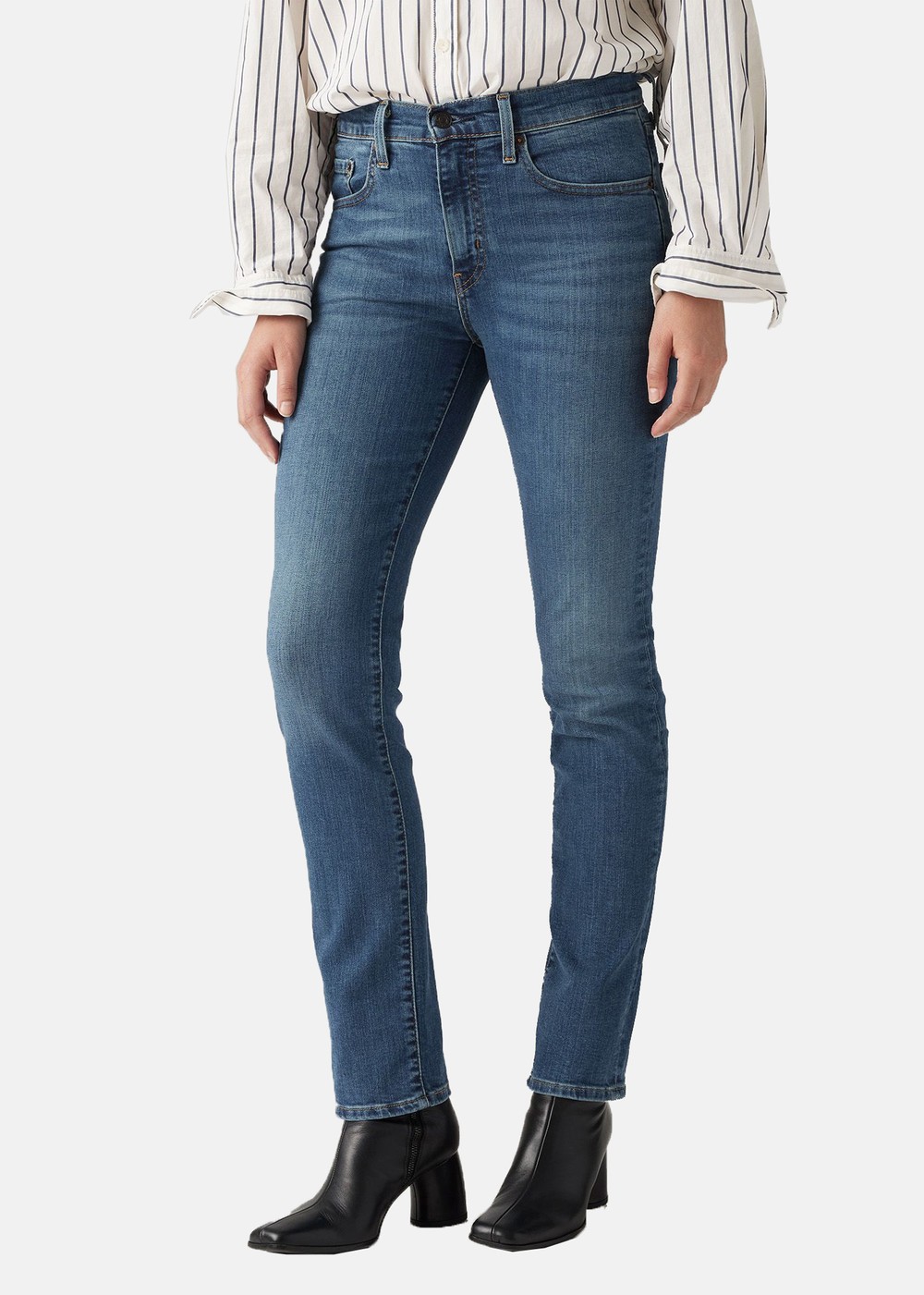 724 High Rise Straight, Blue Wave, 27/30, Jeans | Dam - Kläder - Byxor - Jeans | Padelspecialisterna