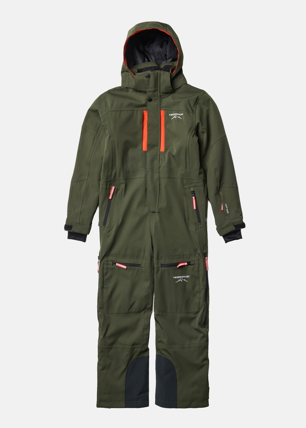St. Anton Skisuit Jr, Dk. Olive Green/Burned Orange, 130, Vinteroveraller | Junior - Kläder - Overaller - Vinteroveraller | Padelspecialisterna