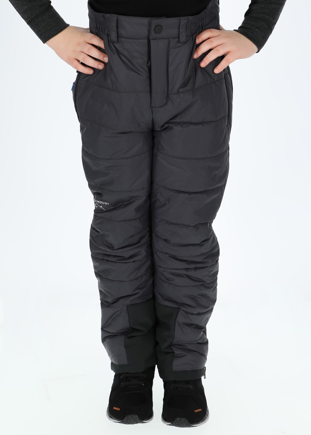 Ăstersund Warm Pants Jr, Charcoal/Black, 130, Byxor | Junior - KlĂ€der - Byxor | Padelspecialisterna