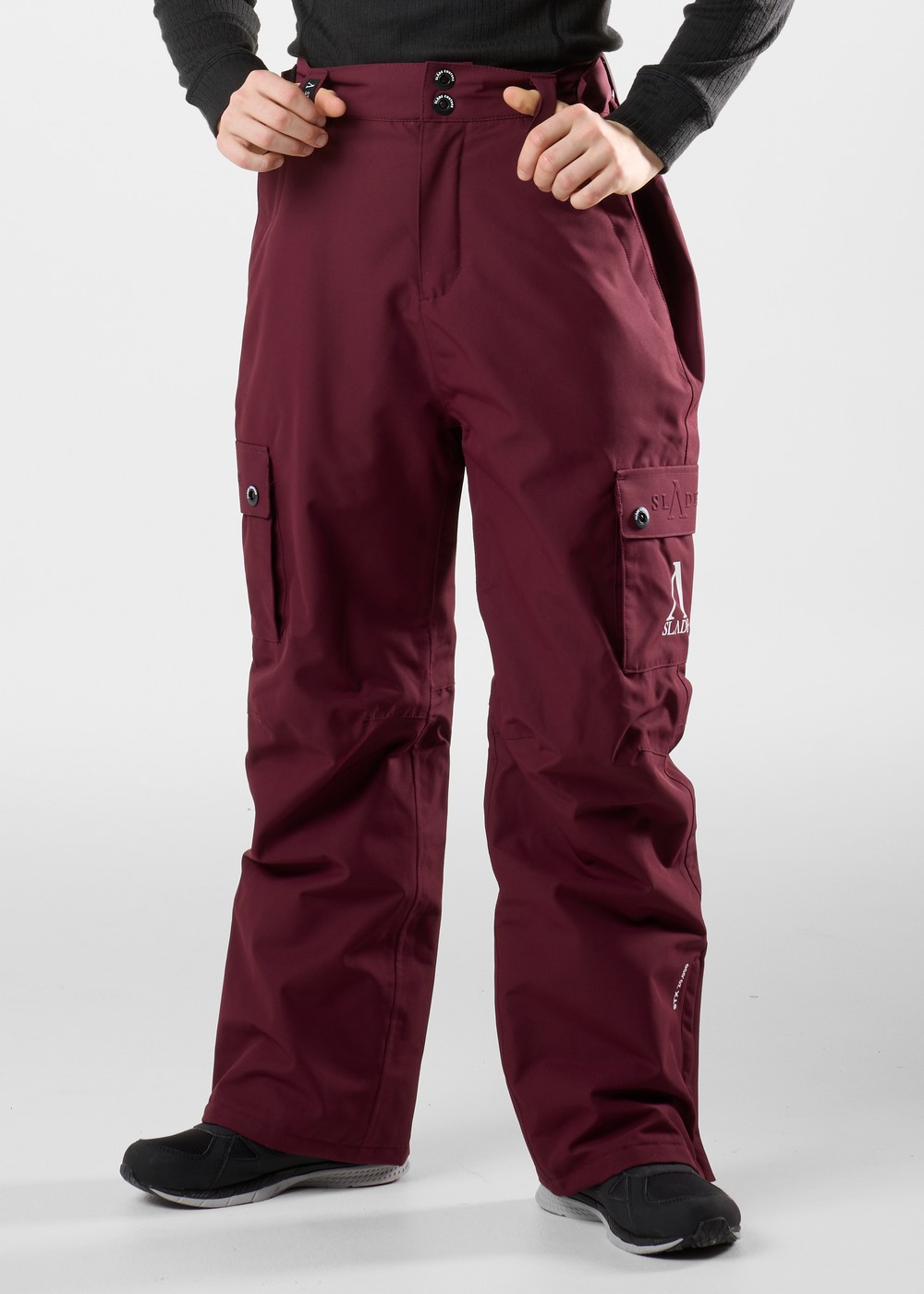 Aspen Shell Pants Jr, Burgundy, 140, Överdragsbyxor | Junior - Kläder - Byxor - Överdragsbyxor | Padelspecialisterna