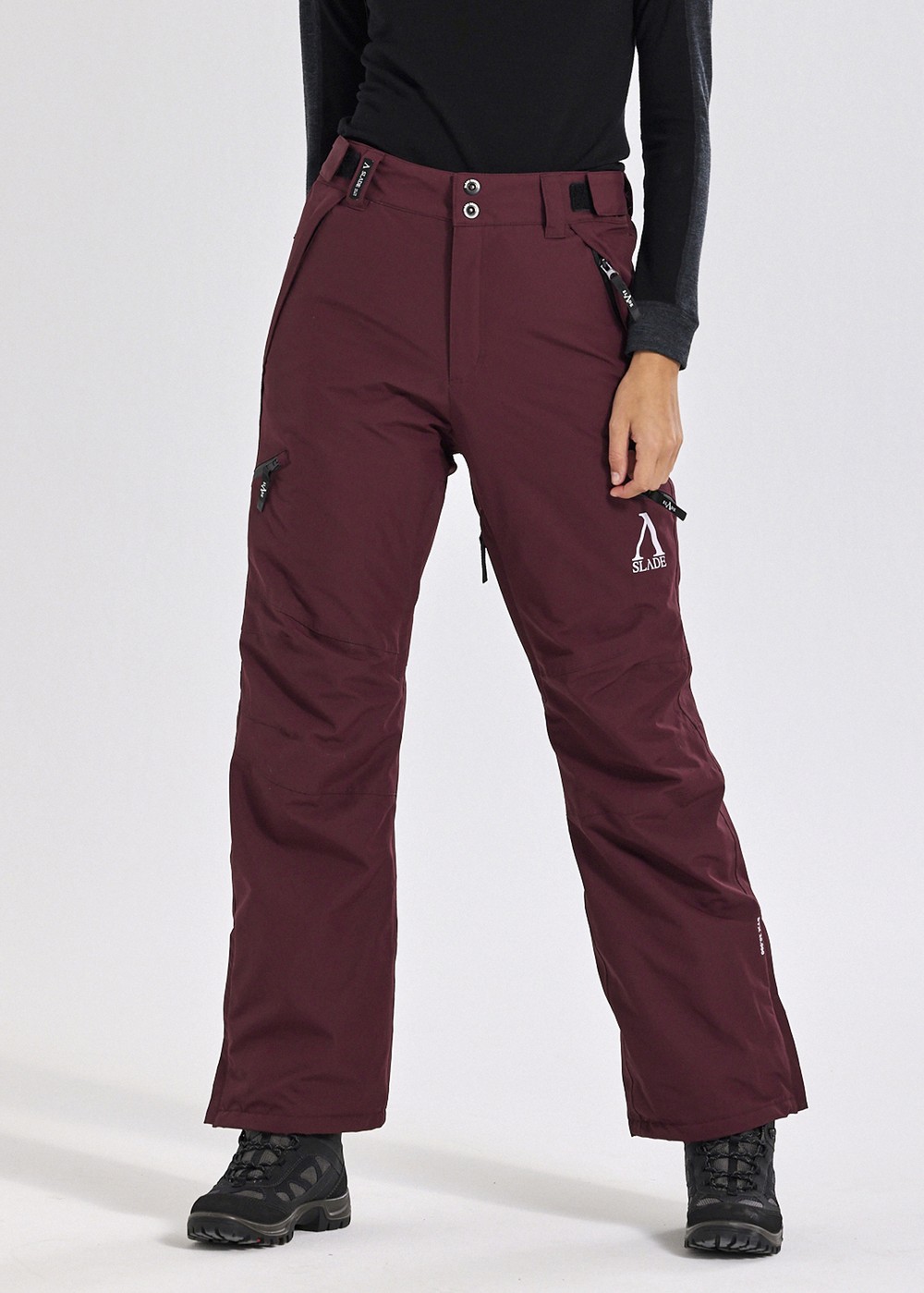 Aspen Shell Pants W, Burgundy, 40, Skidbyxor | Dam - Kläder - Byxor - Skidbyxor | Padelspecialisterna