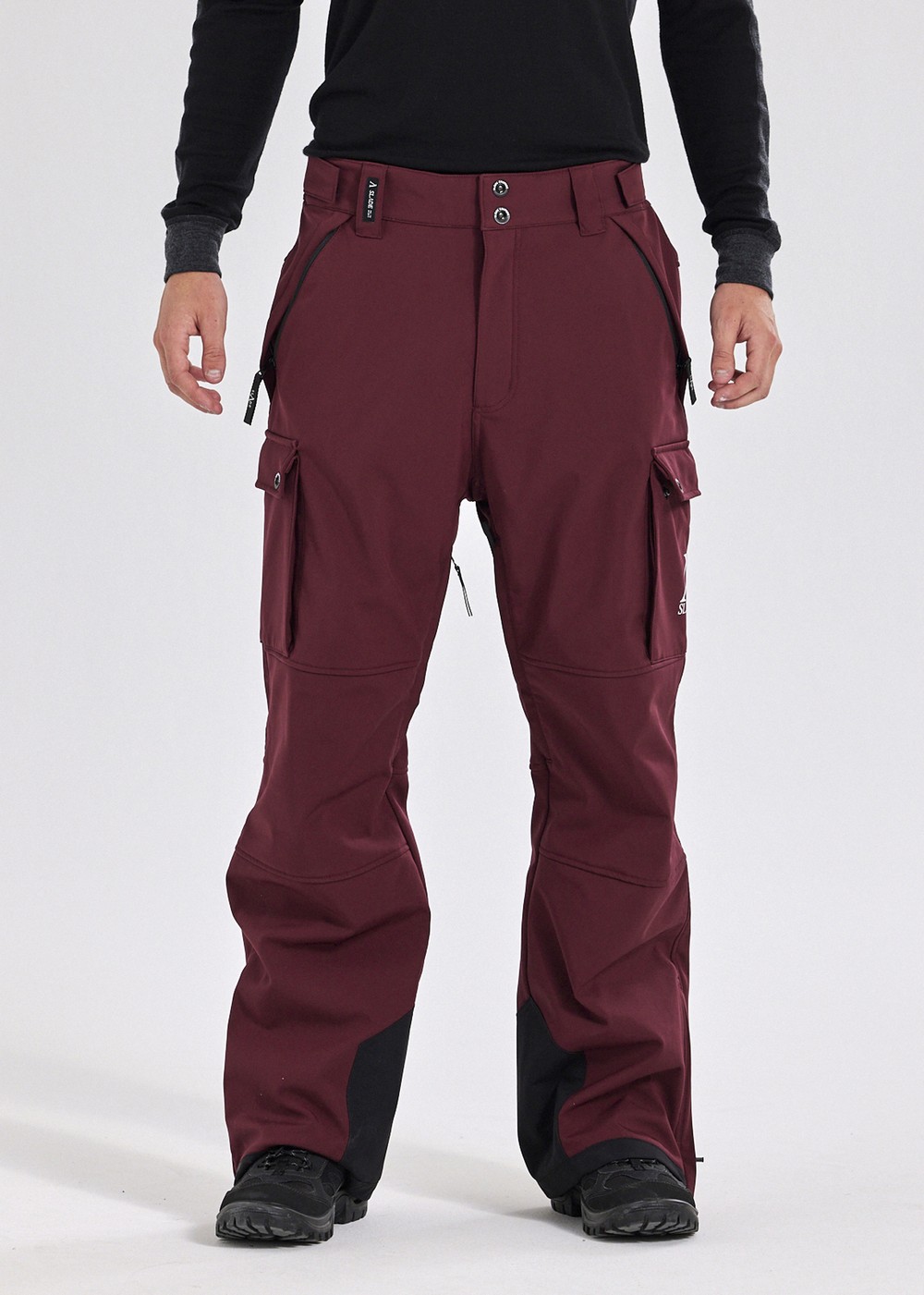 Colorado Softshell Cargo Pants, Burgundy, 2xl, Överdragsbyxor | Herr - Kläder - Byxor - Överdragsbyxor | Padelspecialisterna
