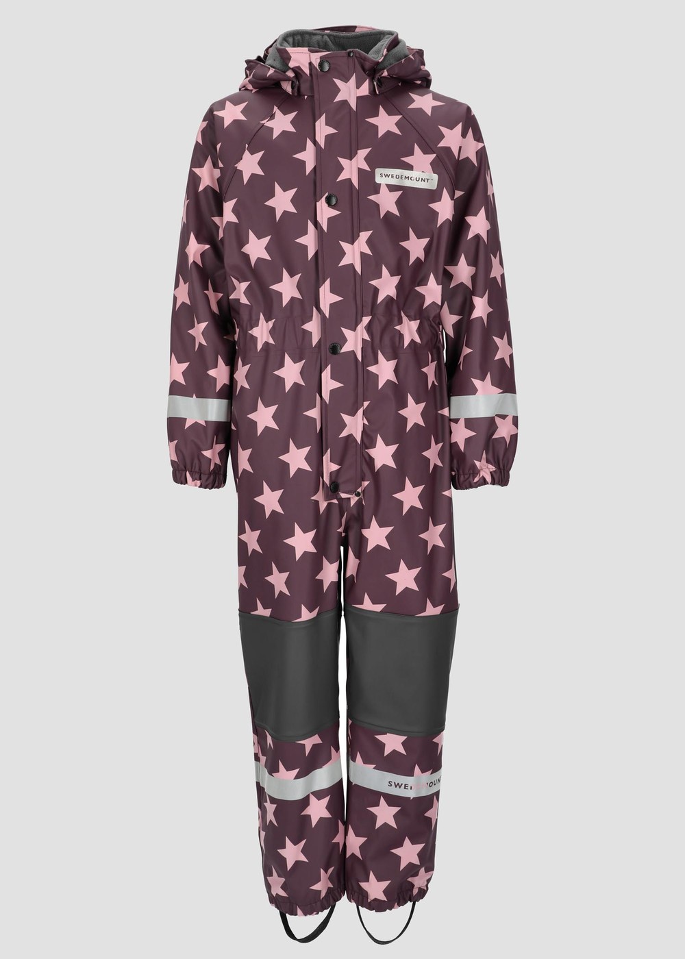 Drop Fleece Rain Suit Jr, Plum/Lt. Pink, 90, Fleeceoveraller | Junior - Kläder - Overaller - Fleeceoveraller | Padelspecialisterna