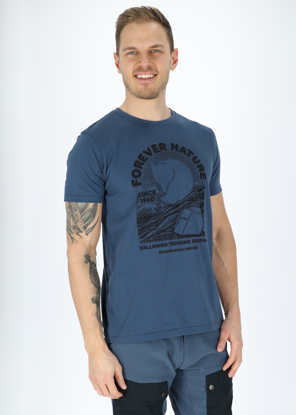 Fjällräven Equipment T-Shirt M, Indigo Blue, S, T-Shirts | Herr - Aktivitet - Outdoorkläder - T-shirts | Padelspecialisterna