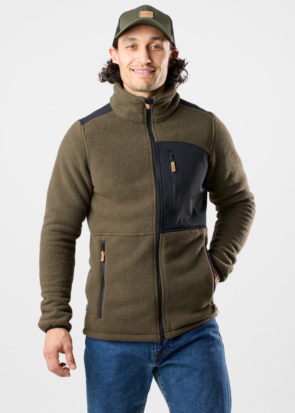 Nordkap Pile Jacket, Dk Olive/Black, 2xl, Fleecetröjor | Herr - Kläder - Tröjor - Fleecetröjor | Padelspecialisterna