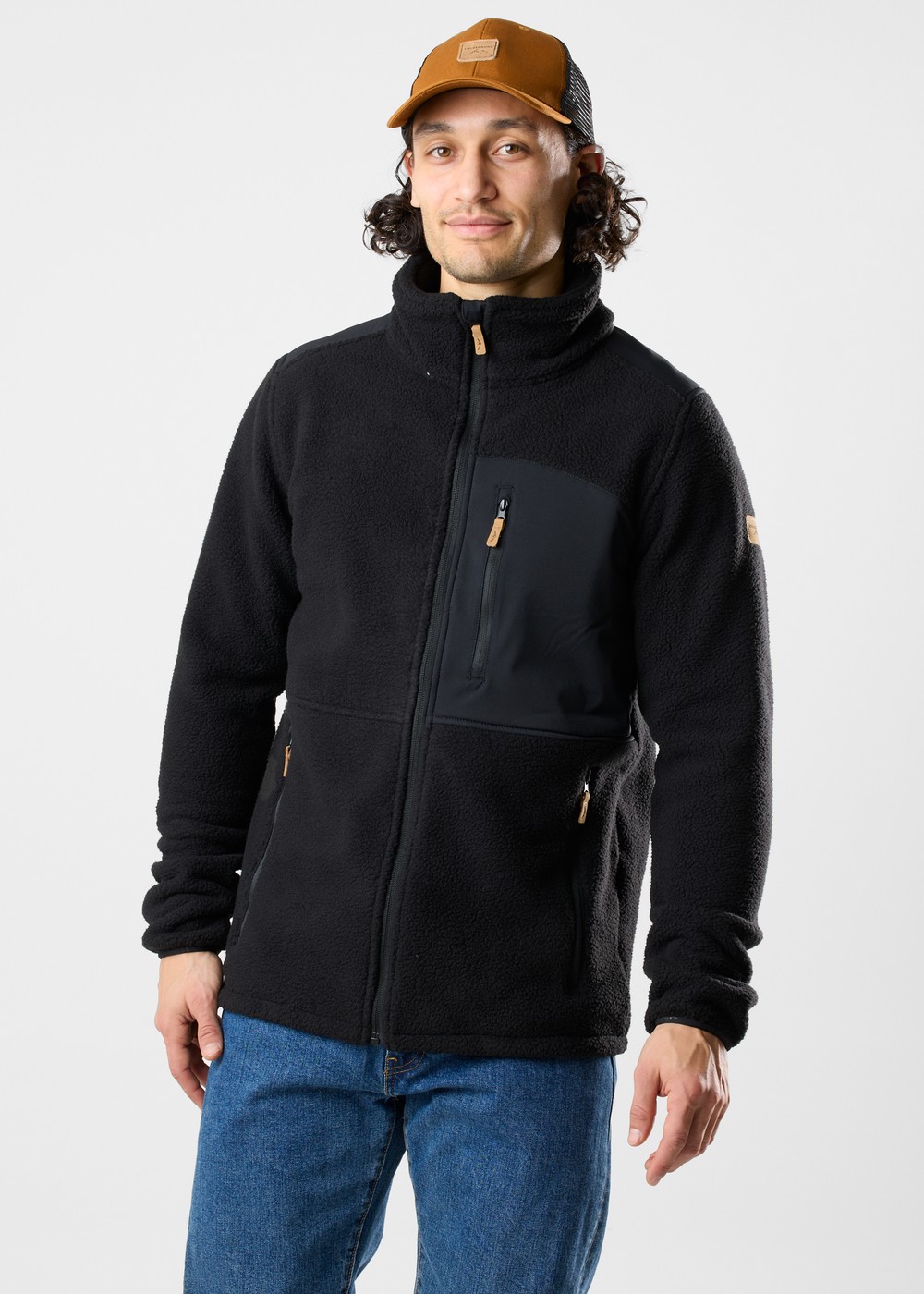 Nordkap Pile Jacket, Black/Black, S, Fleecetröjor | Herr - Kläder - Tröjor - Fleecetröjor | Padelspecialisterna