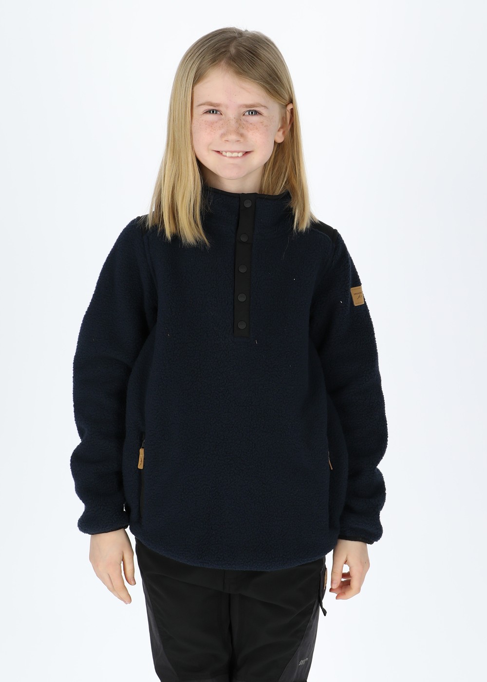Nordkap Pile Halfneck Jr, Navy/Black, 150, Tröjor | Junior - Aktivitet - Outdoorkläder - Tröjor | Padelspecialisterna
