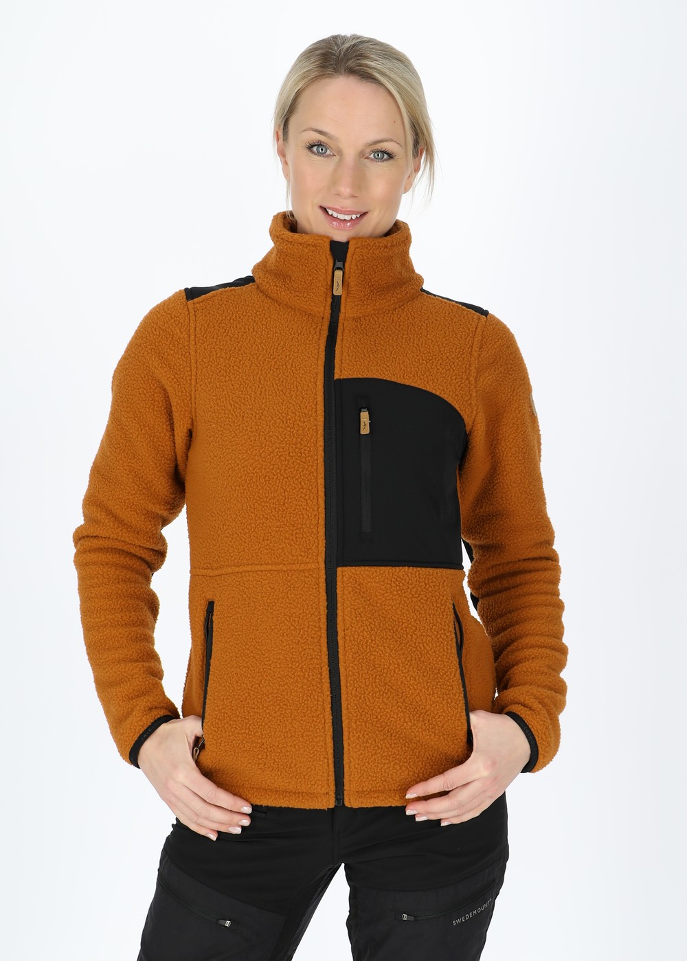 Nordkap Pile Jacket W, Almond/Black, 38, Fleecetröjor | Dam - Kläder - Tröjor - Fleecetröjor | Padelspecialisterna