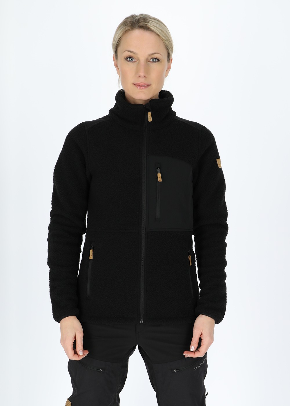 Nordkap Pile Jacket W, Black/Black, 46, Fleecetröjor | Dam - Kläder - Tröjor - Fleecetröjor | Padelspecialisterna