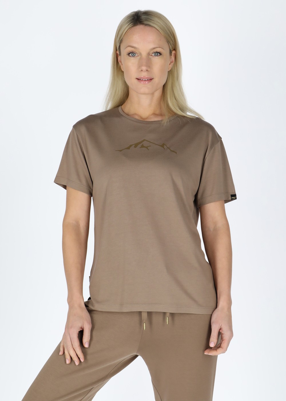 Lounge Tee W, Coffee, 38, T-Shirts | Sport & aktivitet - Friluftsliv - Vandringskläder - T-shirts | Padelspecialisterna