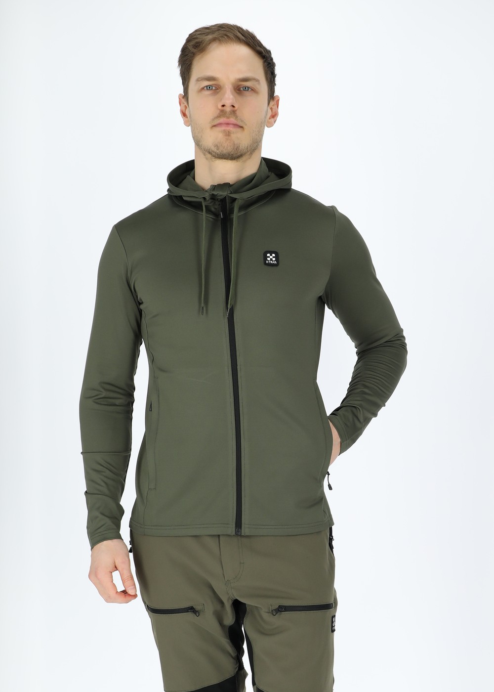 Active Fullzip Hood, Olive, S, Hoodies | Herr - Kläder - Tröjor - Hoodies | Padelspecialisterna