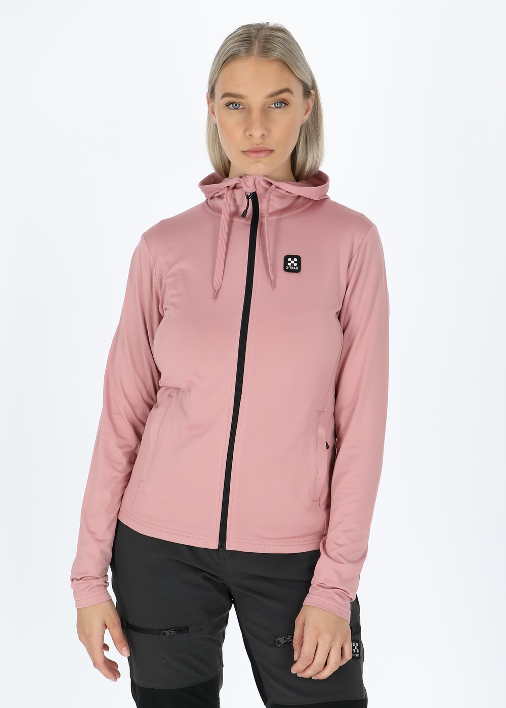 Active Fullzip Hood W, Dusty Rose, 44, Hoodies | Dam - Kläder - Tröjor - Hoodies | Padelspecialisterna