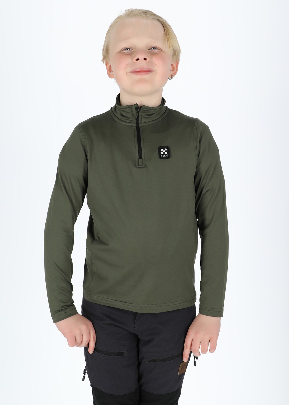 Active Halfzip Jr, Olive, 160, Sweatshirts | Junior - Kläder - Tröjor - Sweatshirts | Padelspecialisterna