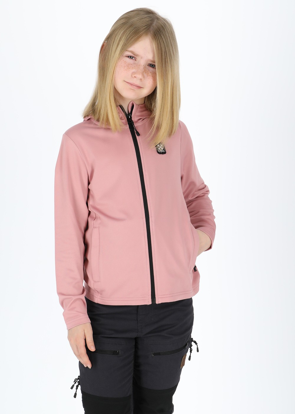Active Fullzip Hood Jr, Dusty Rose, 150, Hoodies | Junior - Kläder - Tröjor - Hoodies | Padelspecialisterna