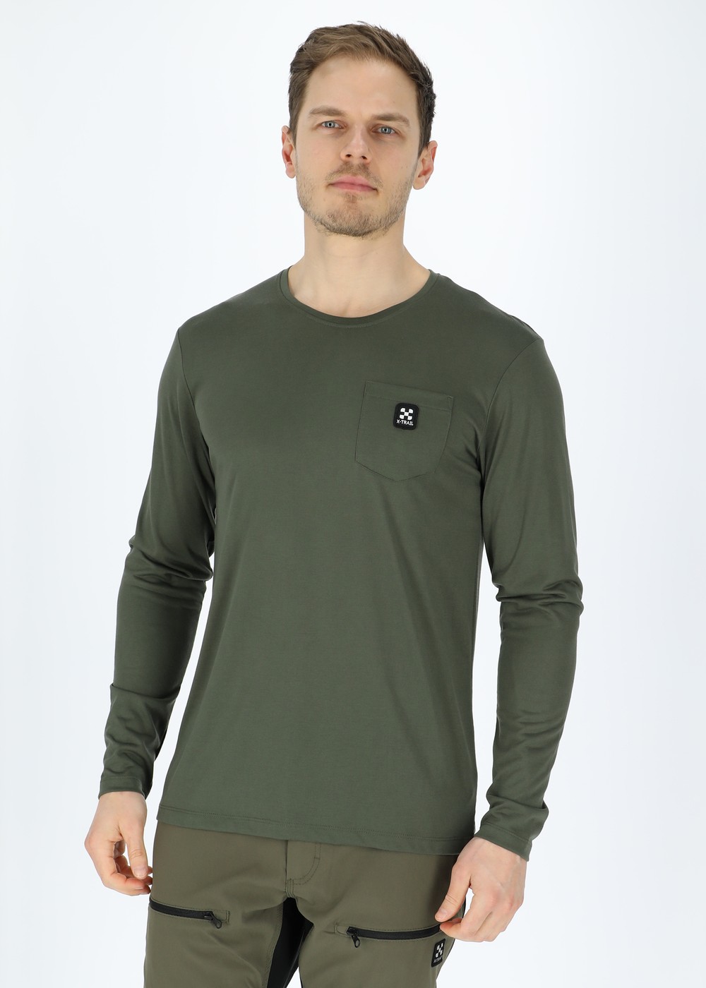 Colorado Tee Long Sleeve, Olive, S, T-Shirts | Herr - Kläder - T-shirts | Padelspecialisterna