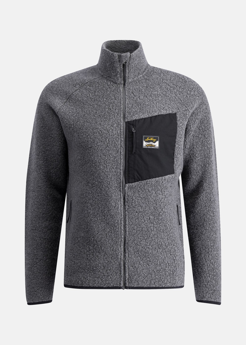 Flok Wool Ms Pile, Granite, S, Fleecetröjor | Herr - Kläder - Tröjor - Fleecetröjor | Padelspecialisterna