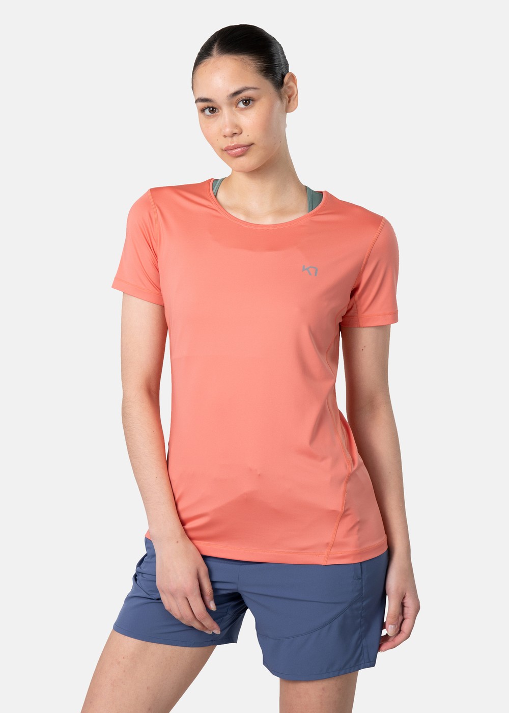 Nora 2.0 Tee, Peach Pink, L, Löpar-T-Shirts | Dam - Aktivitet - Löparkläder - Löpar-t-shirts | Padelspecialisterna