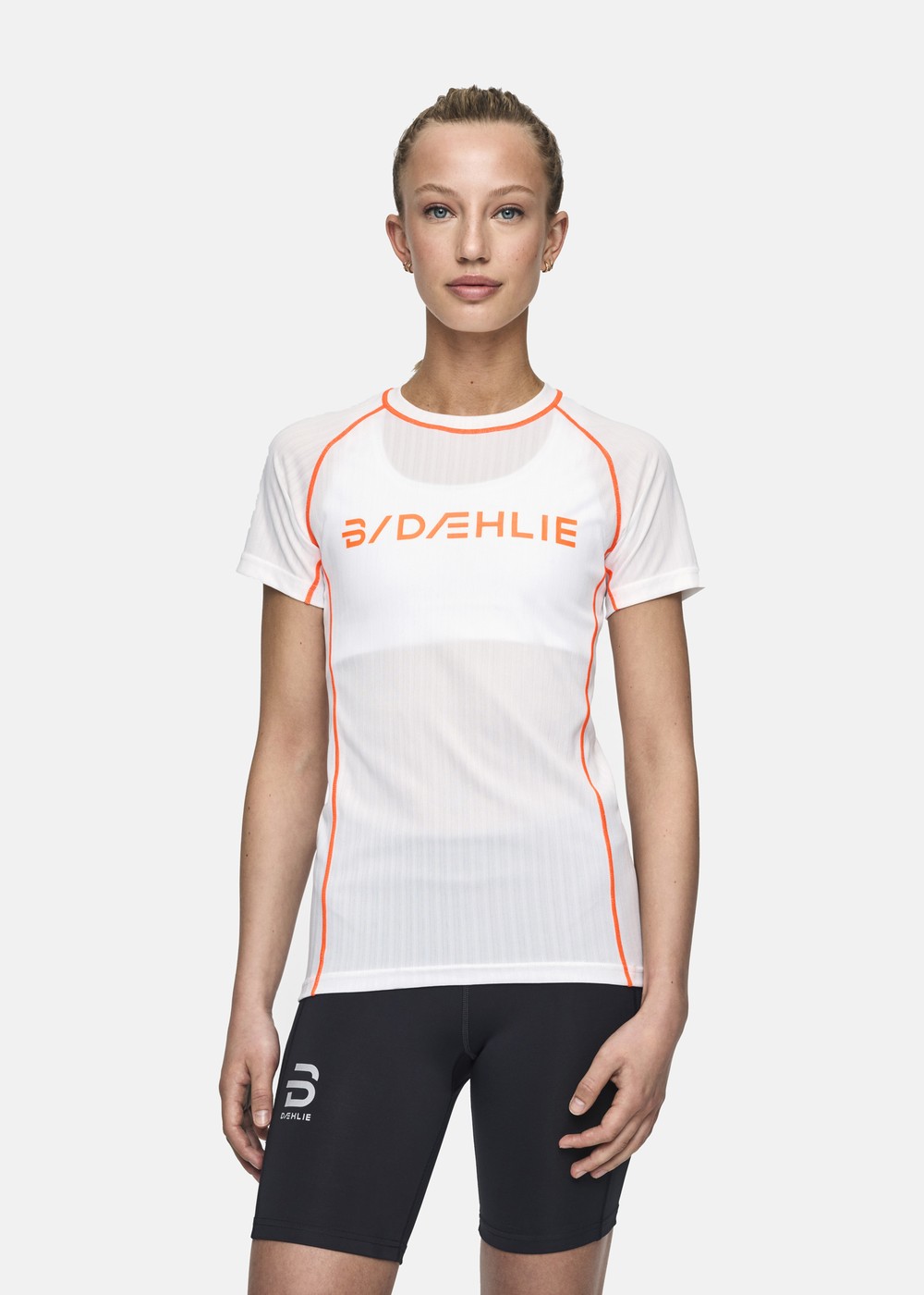 Endurance Tech T-Shirt Wmn, Shocking Orange, L, Löpar-T-Shirts | Dam - Aktivitet - LöparklÀder - Löpar-t-shirts | Padelspecialisterna