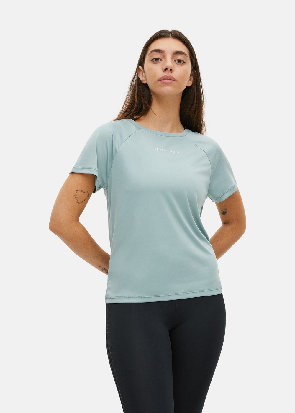 Active Logo Tee, Silver Blue, M, Tränings-T-Shirts | Dam - Aktivitet - Träningskläder - Tränings-t-shirts | Padelspecialisterna