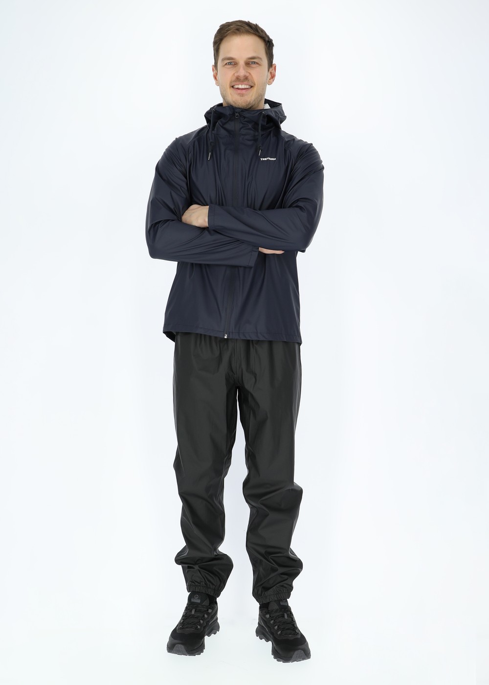 Packable Rainset, 080/Navy, Xs, Set Regnjackor + Byxor | Herr - Kläder - Regnkläder - Set regnjackor + byxor | Padelspecialisterna