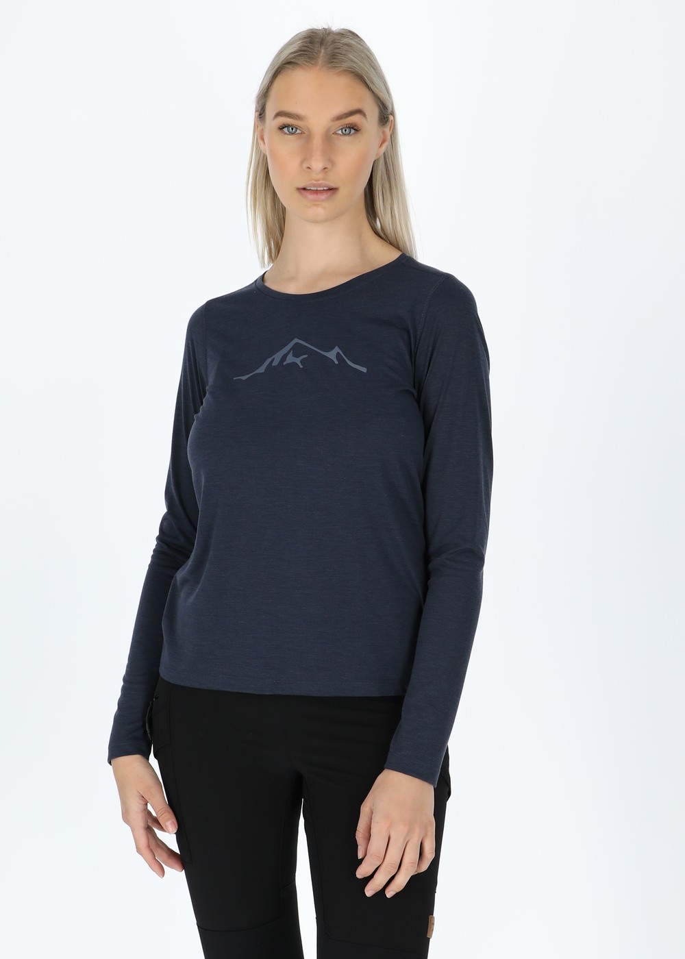 Trondheim Lyocell Long Sleeve W, Navy, 44, T-Shirts | Dam - Kläder - T-shirts | Padelspecialisterna