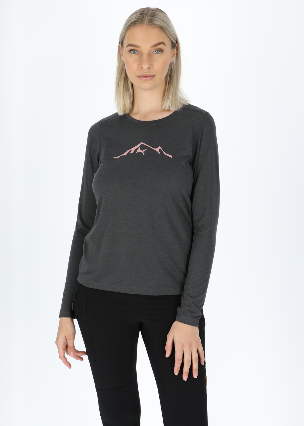 Trondheim Lyocell Long Sleeve W, Charcoal, 34, T-Shirts | Dam - Kläder - T-shirts | Padelspecialisterna
