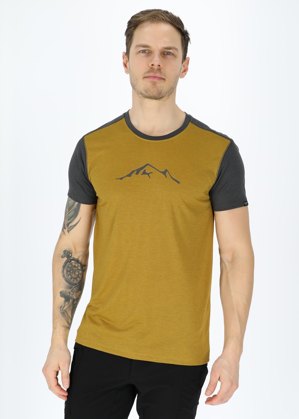 Trondheim Lyocell Tee, Almond/Charcoal, 4xl, T-Shirts | Herr - Aktivitet - Outdoorkläder - T-shirts | Padelspecialisterna