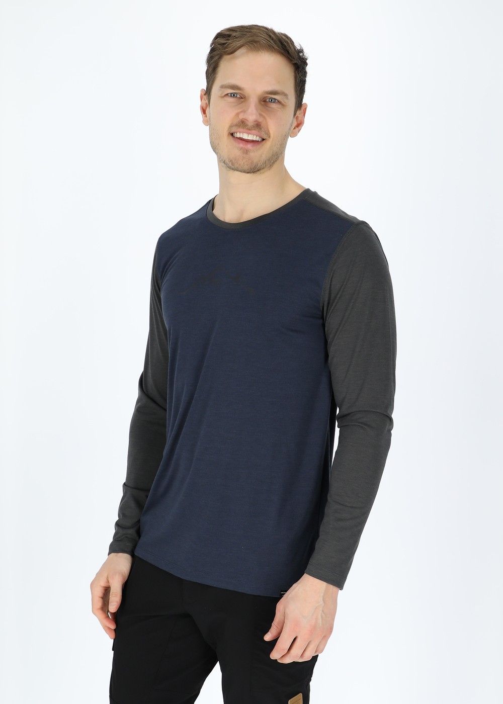 Trondheim Lyocell Long Sleeve, Navy/Charcoal, 2xl, T-Shirts | Herr - Kläder - T-shirts | Padelspecialisterna