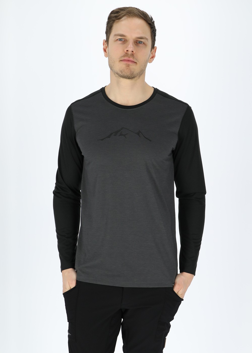 Trondheim Lyocell Long Sleeve, Charcoal/Black, 4xl, T-Shirts | Herr - Kläder - T-shirts | Padelspecialisterna