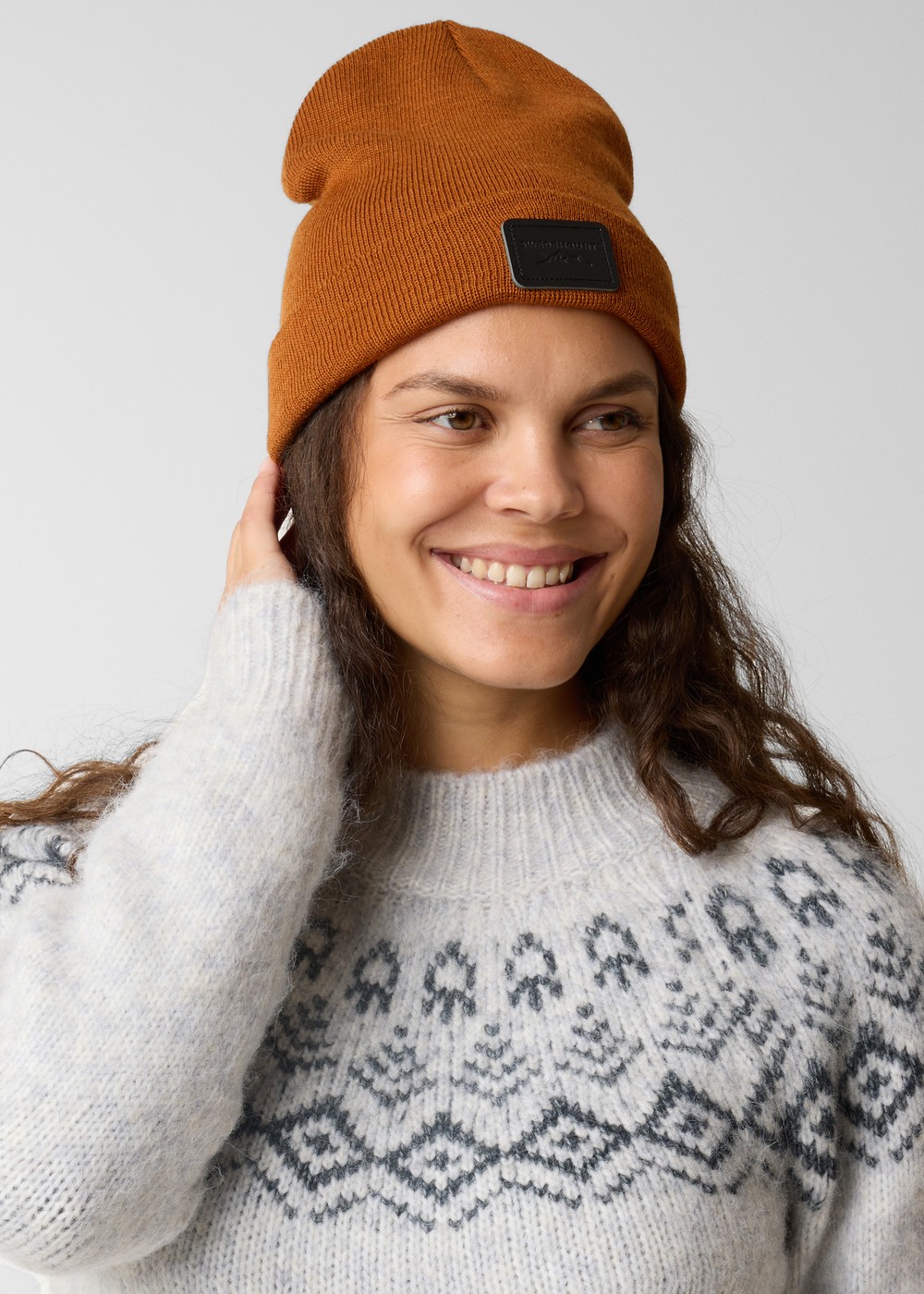 Nordic Wool Beanie, Almond/Black, Onesize, Mössor | Dam - Aktivitet - Outdoorkläder - Mössor | Padelspecialisterna