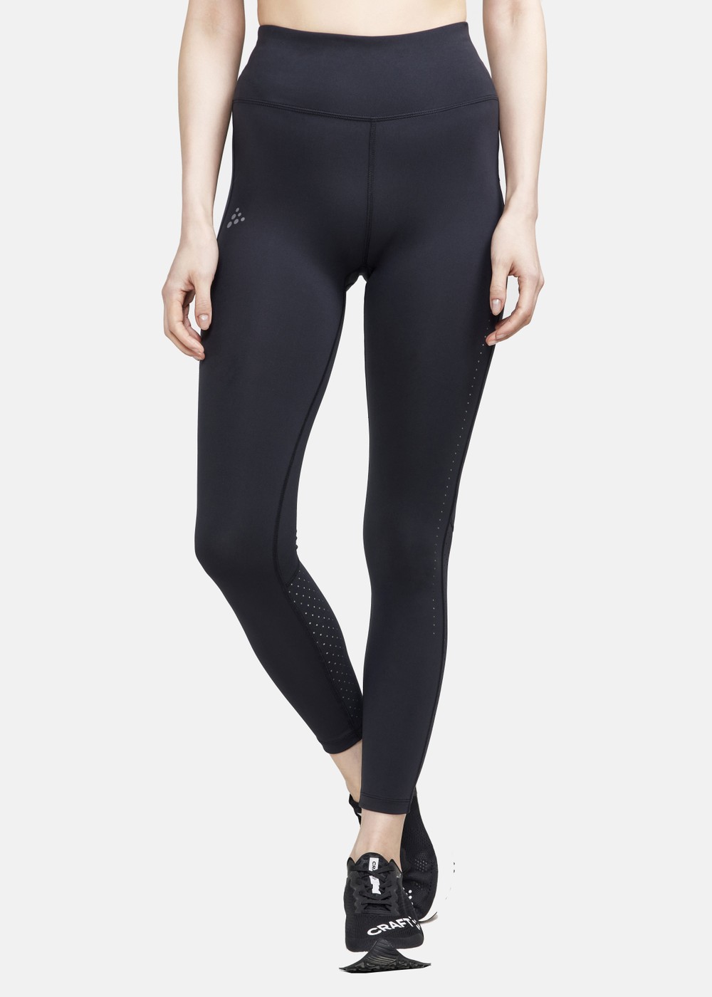 Adv Essence Perforated Tights, Black-Black, M,  Långa Tights