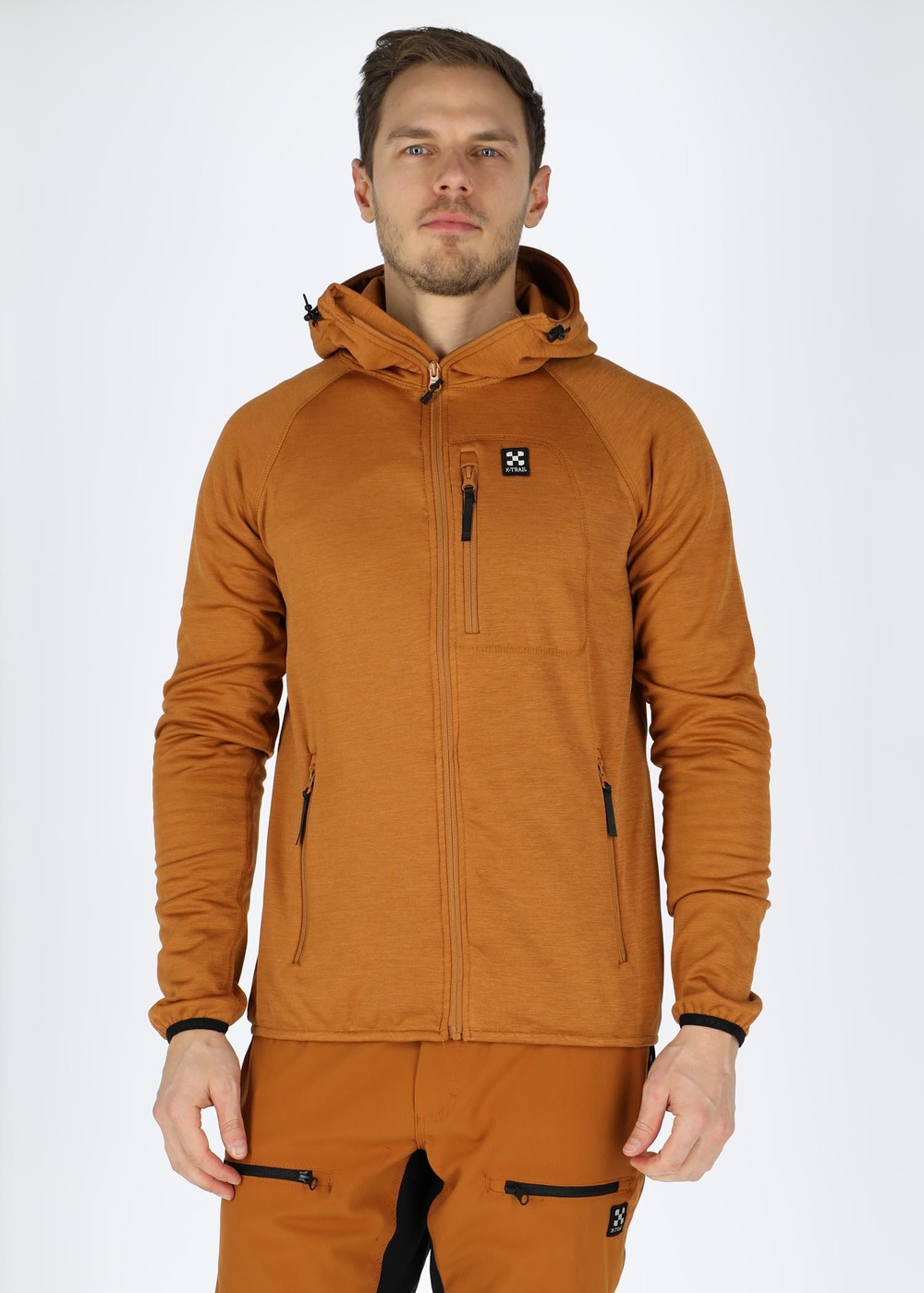 Colorado Stretch Melange Hood, Almond Melange, 4xl, Fleecetröjor | Herr - Kläder - Tröjor - Fleecetröjor | Padelspecialisterna