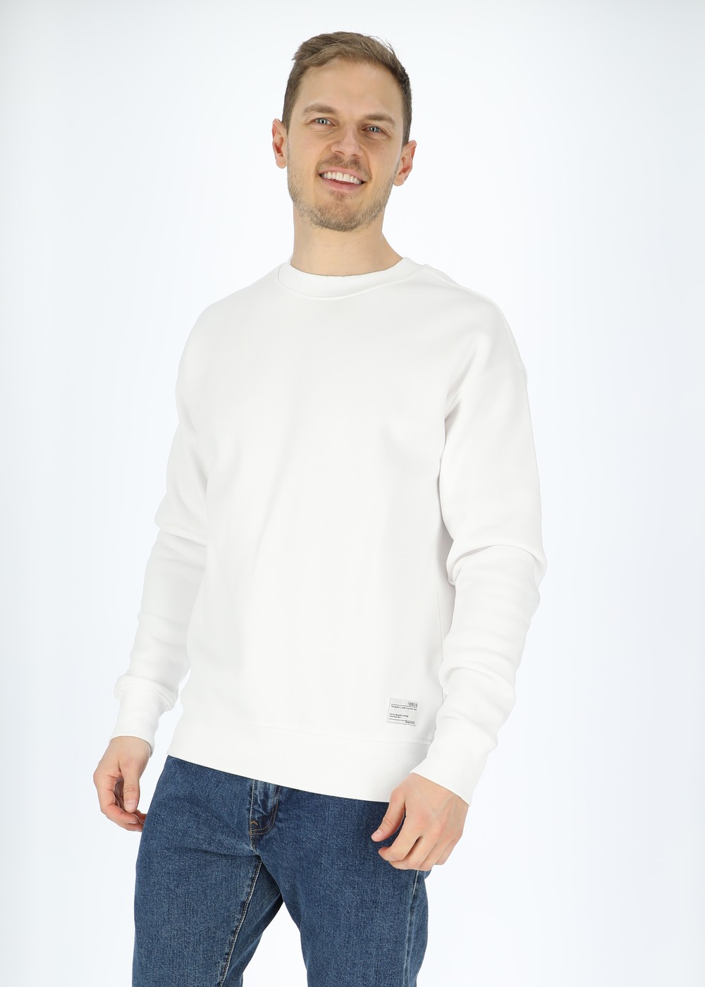 Sdlenz Crew Sw, White, M, Sweatshirts | Herr - Kläder - Tröjor - Sweatshirts | Padelspecialisterna