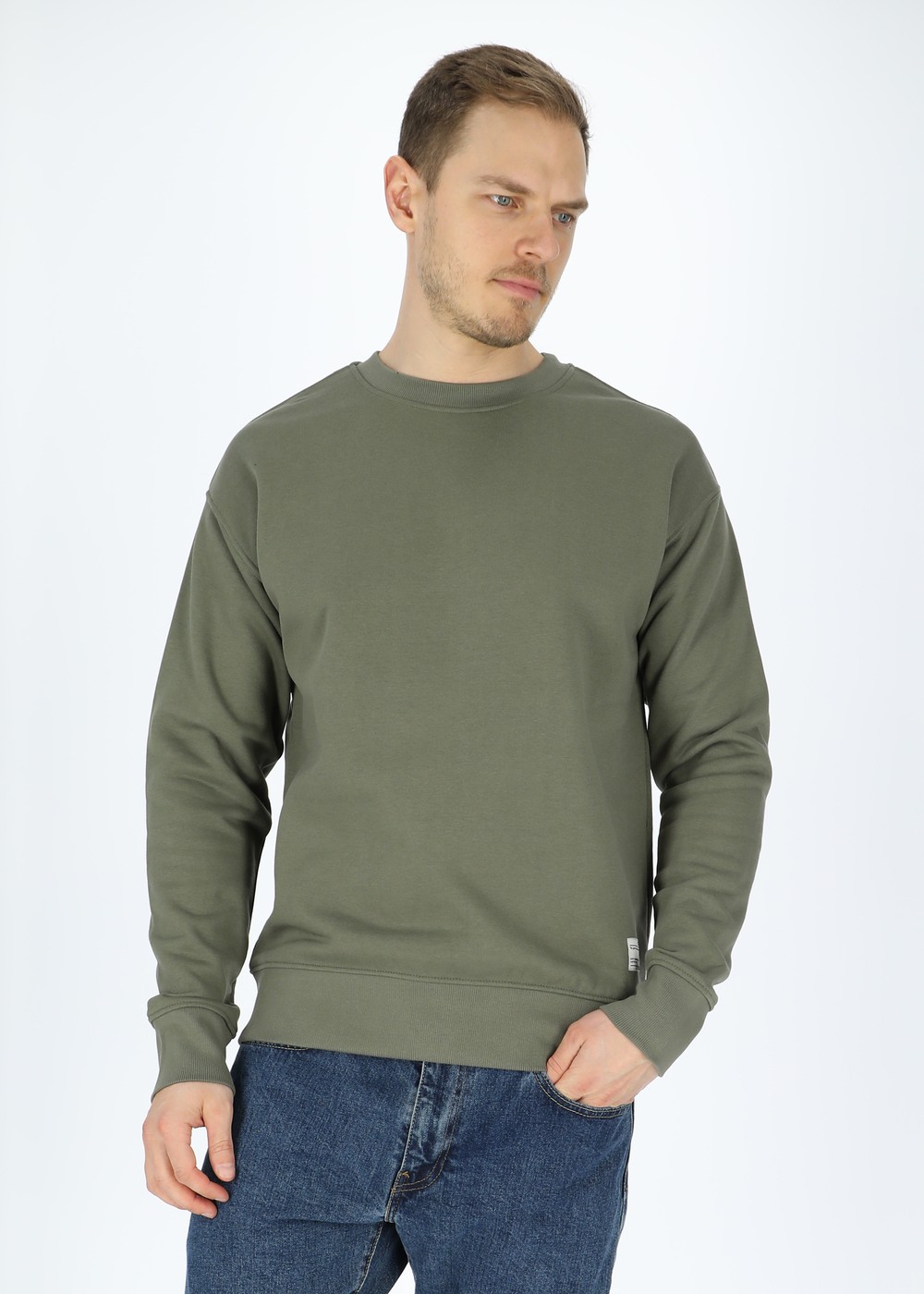 Sdlenz Crew Sw, Dusty Olive, M, Sweatshirts | Herr - Kläder - Tröjor - Sweatshirts | Padelspecialisterna