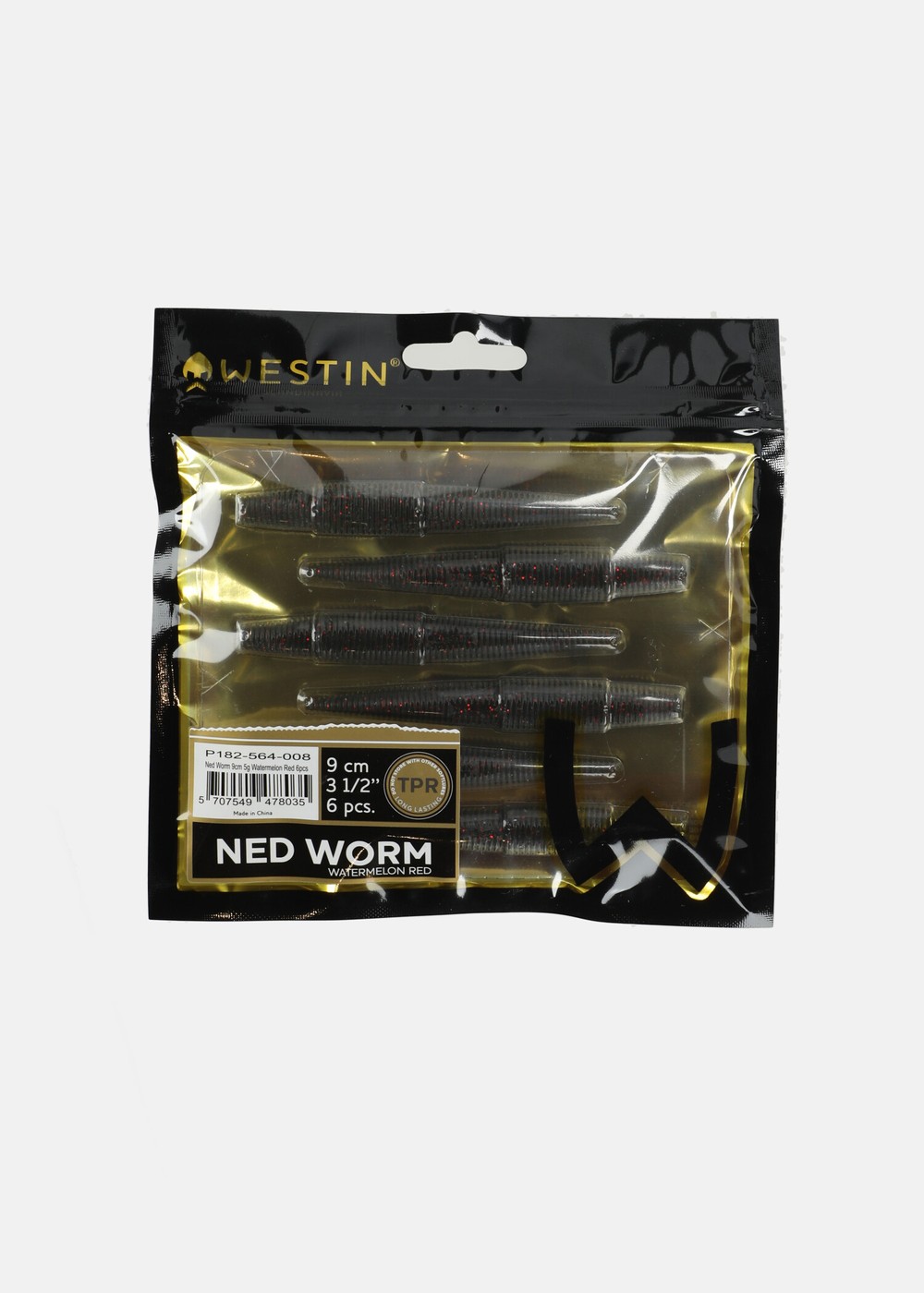 Ned Worm, Watermelon Red, 9, Jiggar | Sport & aktivitet - Fiske - Fiskedrag - Jiggar | Padelspecialisterna