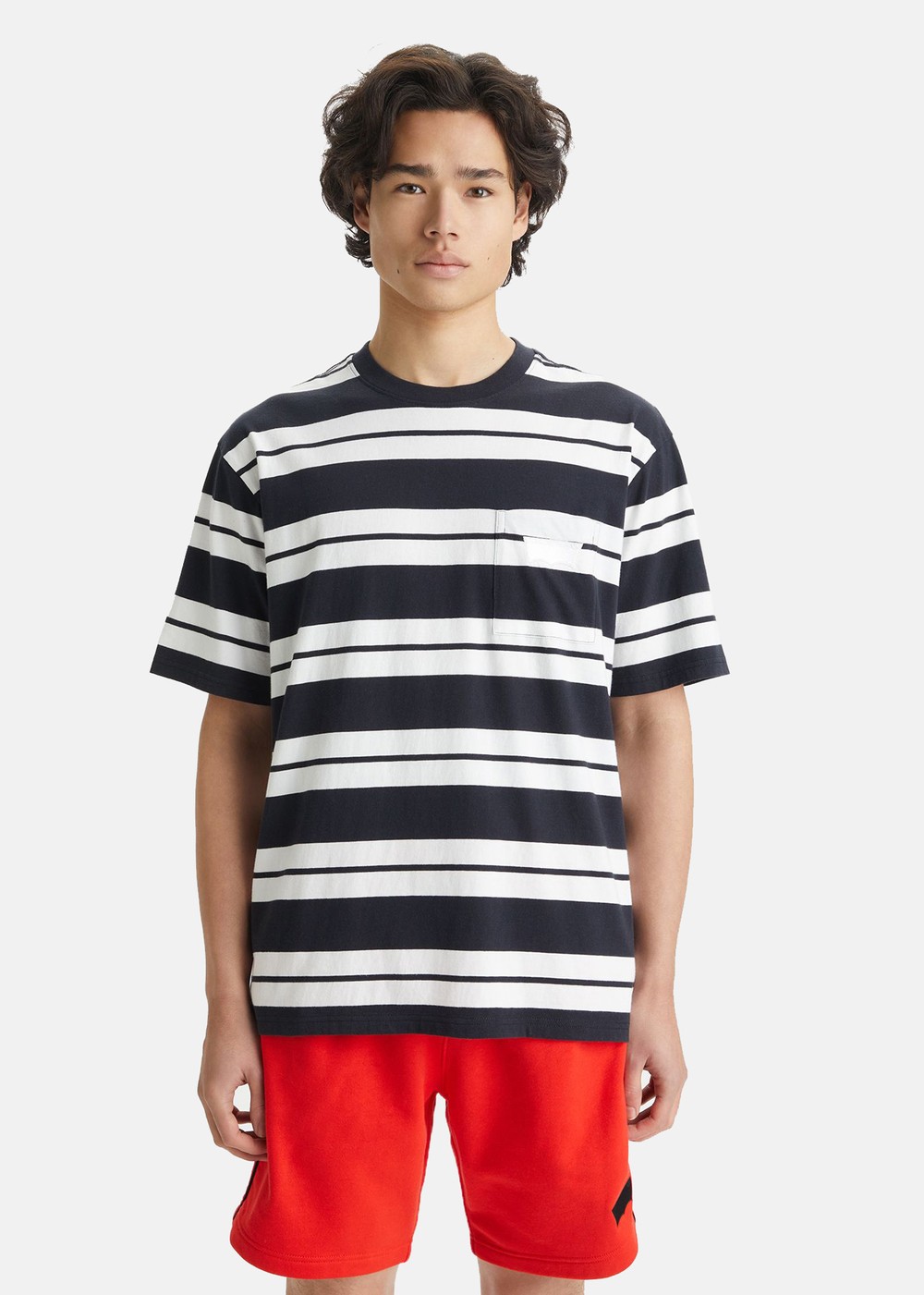Stay Loose Graphic, Stripe Bw, S, T-Shirts | Herr - Kläder - T-shirts | Padelspecialisterna