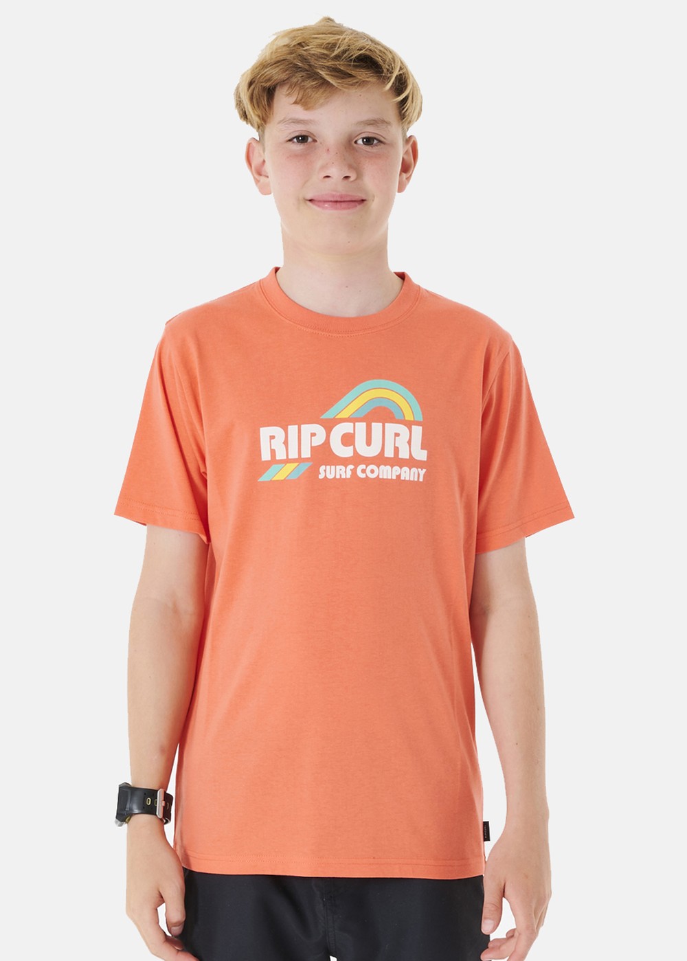 Surf Revival Mumma Tee-Boy, Peach, 8, T-Shirts | Junior - Kläder - T-shirts | Padelspecialisterna