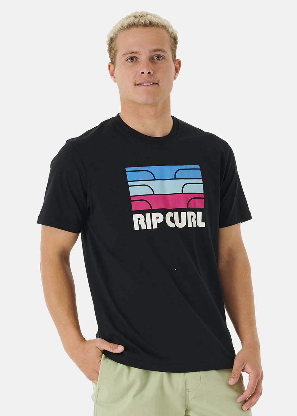 Surf Revival Waving Tee, Black, M, T-Shirts | Herr - Kläder - T-shirts | Padelspecialisterna